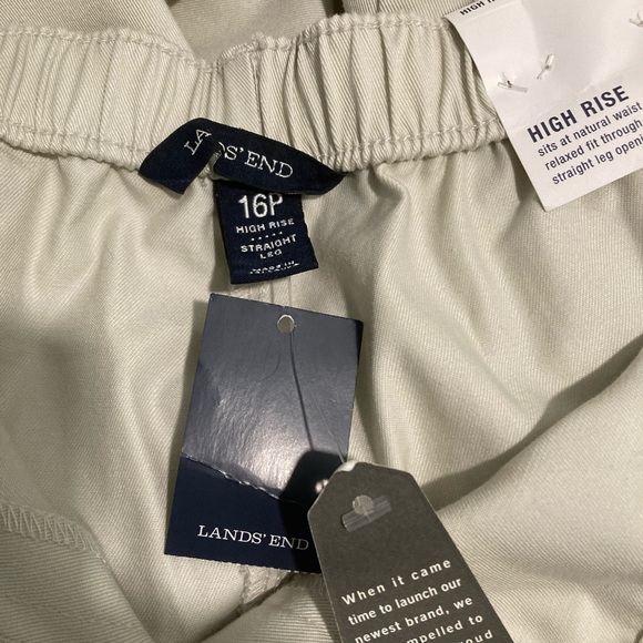 Lands’ End-NWT
16P khaki lighthouse collection 
High Rise
straight leg - Picture 6 of 7